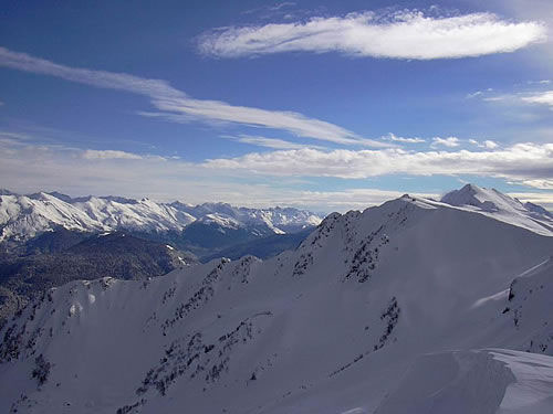 Кавказские горы зимой — фото: Лоо, маленький Сочи